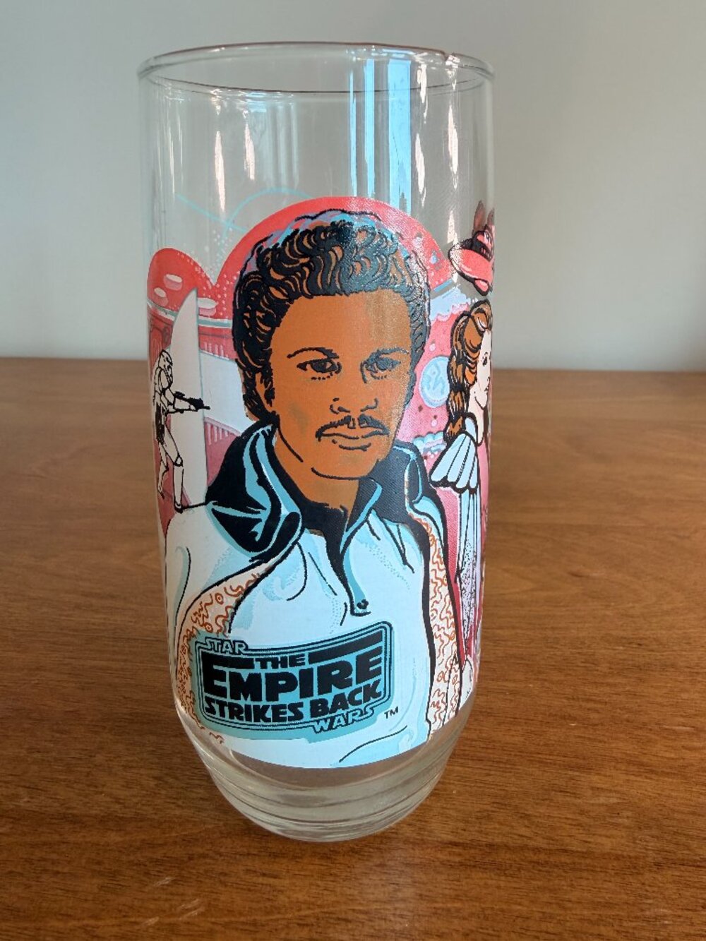 Vintage 1980 Star Wars Lando Calrissian Burger King Glass - Empire Strikes Back